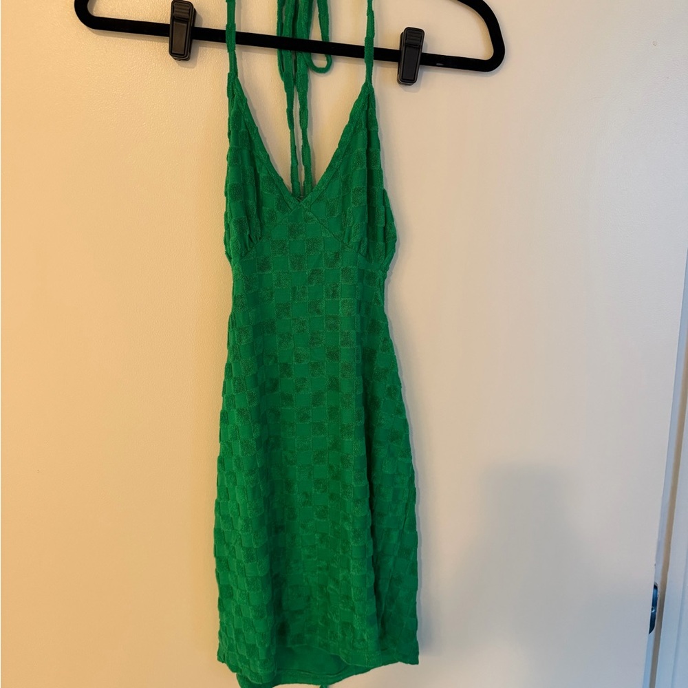 Elegant Green Mini Dress